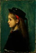 Jean-Jacques Henner Alsatian Girl china oil painting reproduction